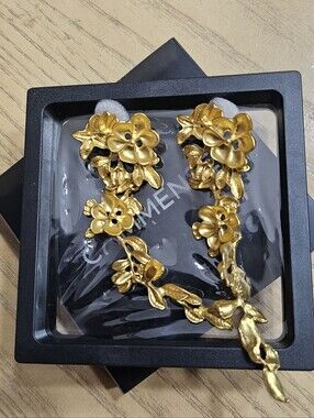 Commense Gold Floral Hair Clip Set